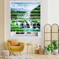 پرده زبرا زیو کد L5025 سایز 150X150 سانتی متر