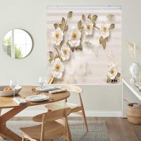 پرده زبرا زیو کد 3D1139 سایز 150x150 سانتی متر