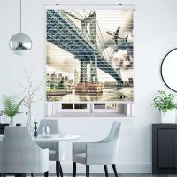 پرده زبرا زیو مدل سیلوئتC-2041 سایز 150x150 سانتی متر