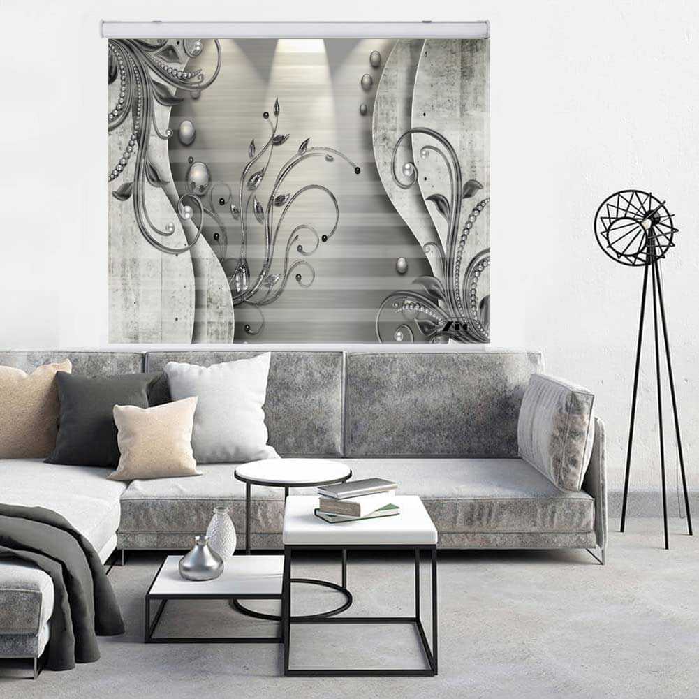 پرده زبرا زیو کد 3D1297 سایز 150x150 سانتی متر