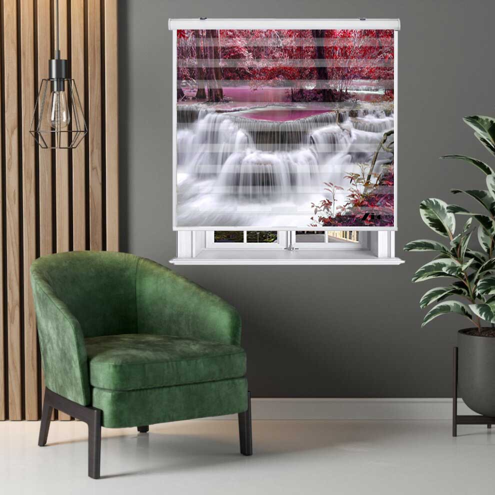 پرده زبرا زیو کد L5071 سایز 150X150 سانتی متر