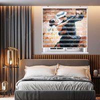 پرده زبرا زیو مدل P6041 سایز 150x200 سانتی متر