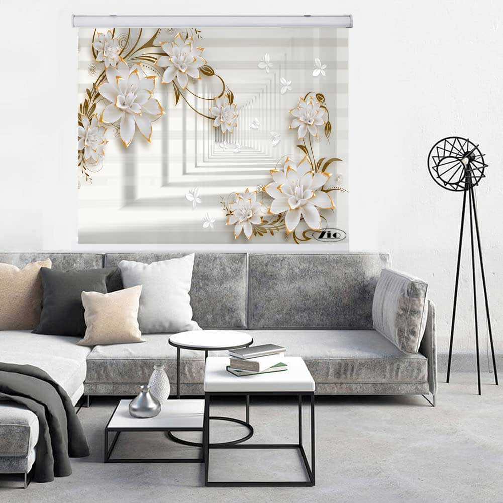 پرده زبرا زیو کد 3D1332 سایز 150x200 سانتی متر
