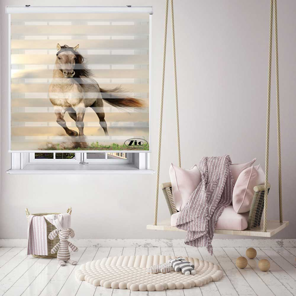 پرده زبرا زیو کد OA7053 سایز 150x150 سانتی متر