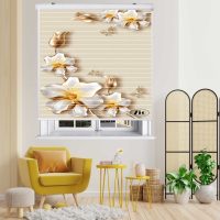 پرده زبرا زیو مدل 3D1106 سایز 150x150 سانتی متر