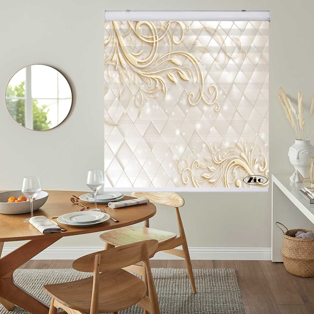 پرده زبرا زیو کد 3D1326 سایز 150x150 سانتی متر