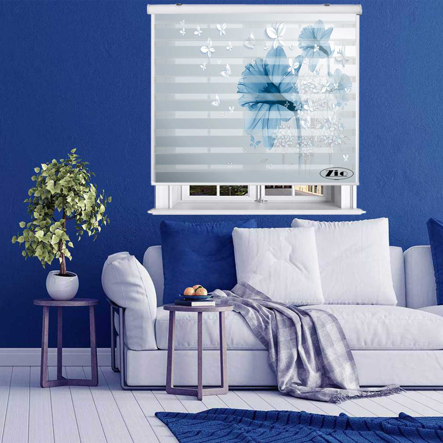 پرده زبرا زیو کد 3D1516 سایز 150x200 سانتی متر