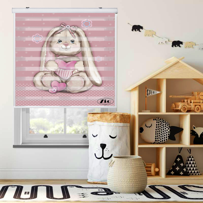 پرده زبرا زیو کد K3101 سایز 150X150 سانتی متر