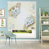 پرده زبرا زیو مدل سیلوئت 3D1404 سایز 150x150 سانتی متر