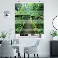 پرده زبرا زیو مدل L-5054 سایز 150x150 سانتی متر