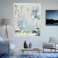 پرده زبرا زیو مدل سیلوئت 3D1497 سایز 150x150 سانتی متر