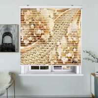 پرده زبرا زیو مدل سیلوئت 3D1330 سایز 150x150 سانتی متر