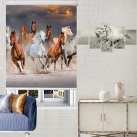 پرده شید زیو کد AN049 سایز 200 × 160 سانتی‌ متر