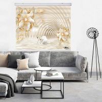 پرده زبرا زیو کد 3D1237 سایز 150x150 سانتی متر