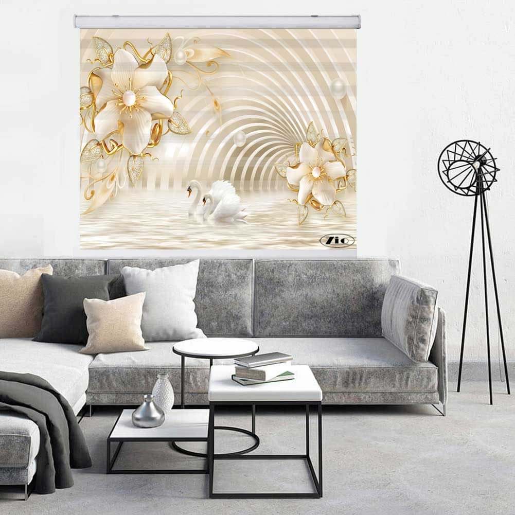 پرده زبرا زیو کد 3D1038 سایز 150x200 سانتی متر
