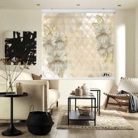 پرده زبرا زیو کد 3D1209 سایز 150x150 سانتی متر