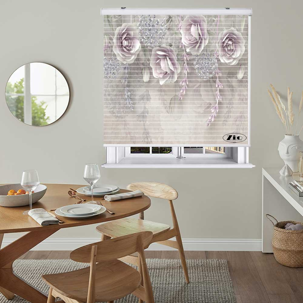 پرده زبرا زیو مدل 3D1069 سایز 150x150 سانتی متر