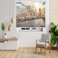 پرده زبرا زیو مدل سیلوئت C-2021 سایز 150x150 سانتی متر