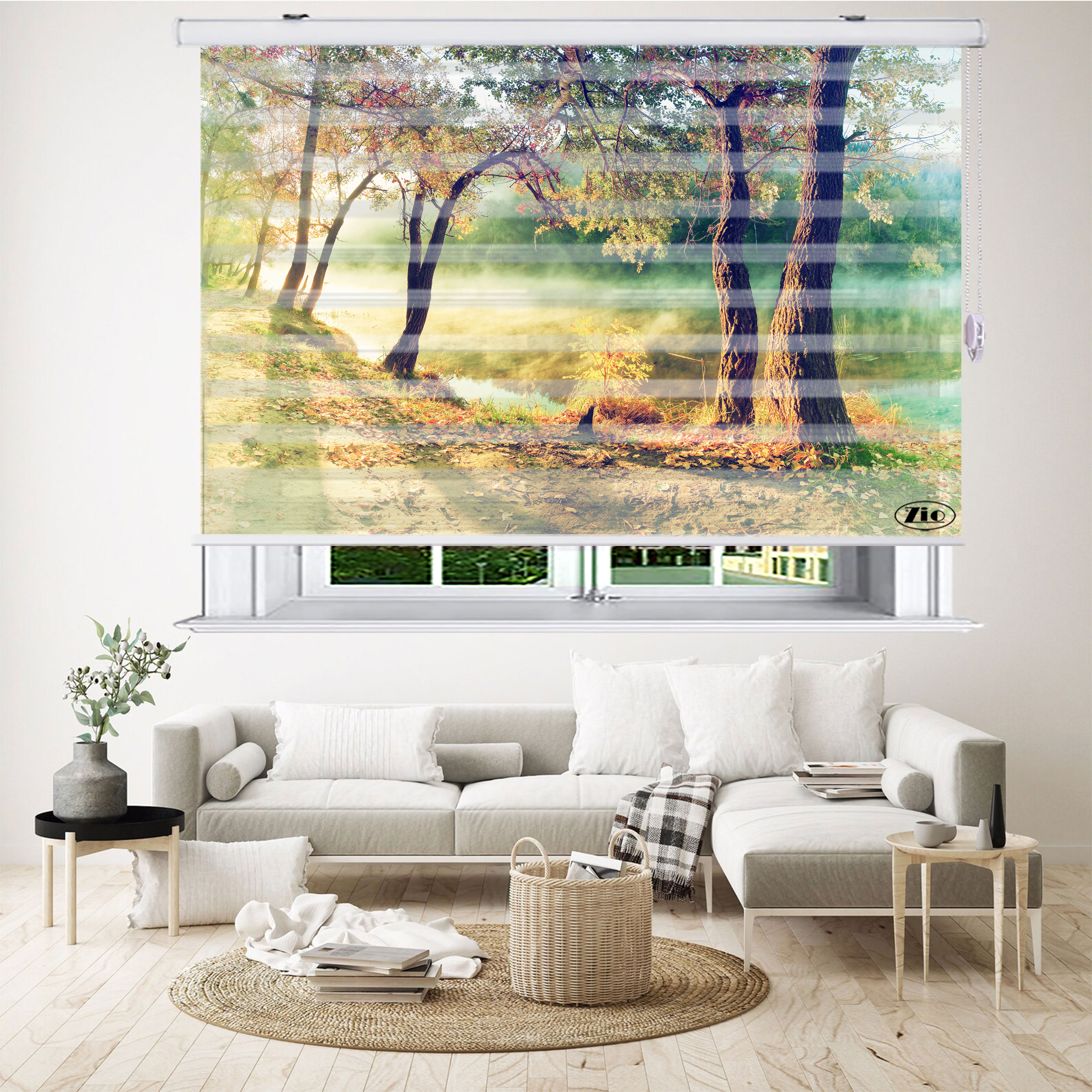 پرده زبرا زیو مدل L5059 سایز 200x280 سانتی متر