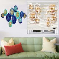 پرده زبرا زیو کد 3D1541 سایز 150X150 سانتی متر
