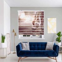 پرده زبرا زیو کد W4089 سایز 150X150 سانتی متر