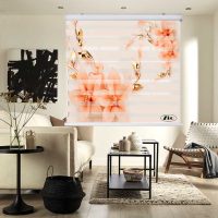 پرده زبرا زیو کد 3D1397 سایز 150x150 سانتی متر