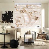 پرده زبرا زیو کد 3D1239 سایز 150x150 سانتی متر