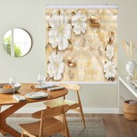 پرده زبرا زیو کد 3D1210 سایز 150x150 سانتی متر
