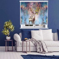 پرده زبرا زیو مدل 3D1105 سایز 150x150 سانتی متر