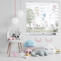 پرده زبرا زیو مدل K3094 سایز 150x200 سانتی متر