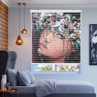 پرده زبرا زیو مدل سیلوئت P-6015 سایز 150x150 سانتی متر