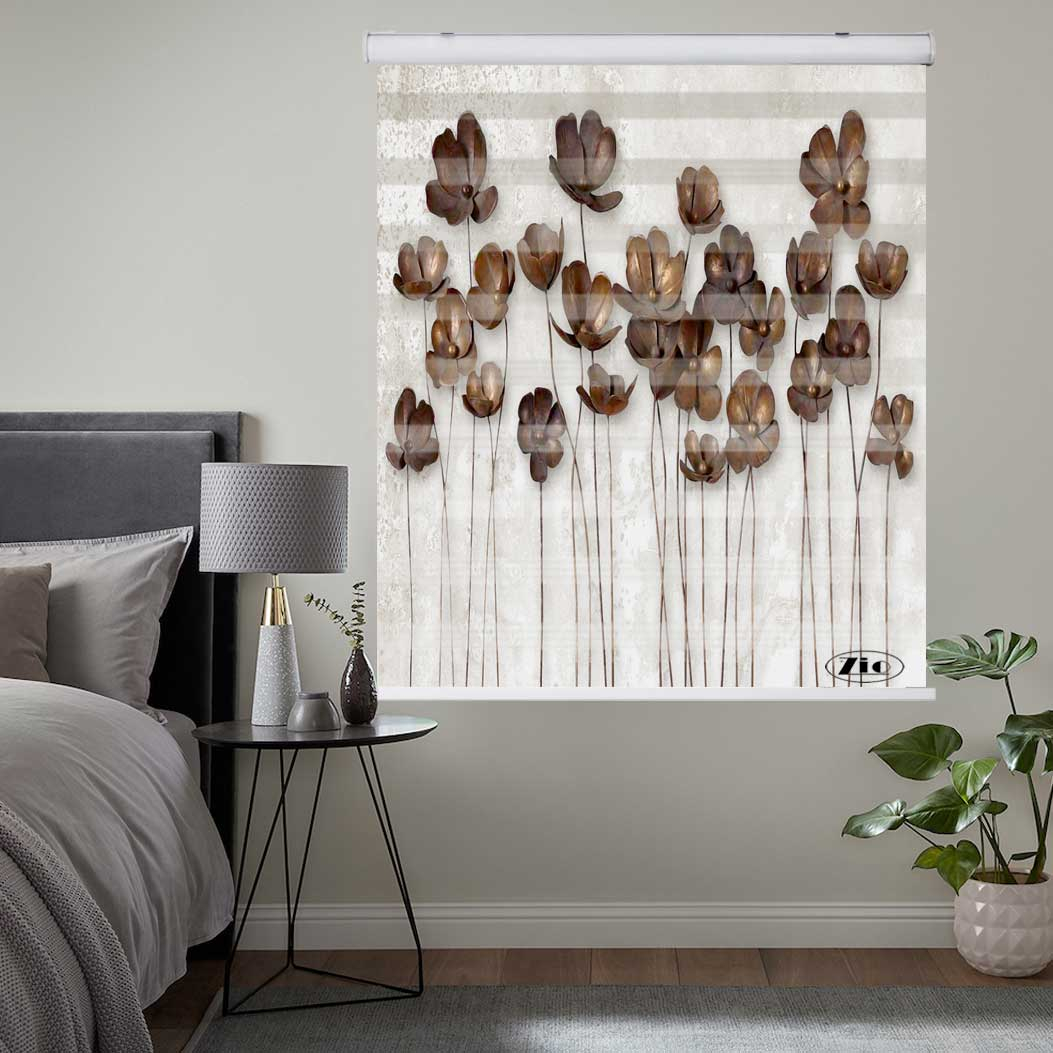 پرده زبرا زیو کد 3D1126 سایز 150x200 سانتی متر
