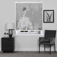 پرده زبرا زیو مدل سیلوئت P-6017 سایز 150x150 سانتی متر