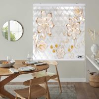 پرده زبرا زیو کد 3D1249 سایز 150x150 سانتی متر