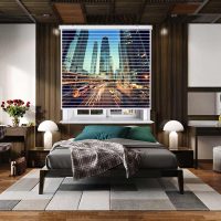 پرده زبرا زیو مدل سیلوئت C-2025 سایز 150x150 سانتی متر