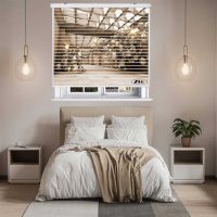 پرده زبرا زیو مدل سیلوئت 3D1465 سایز 150x150 سانتی متر