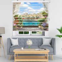 پرده زبرا زیو مدل L5009 سایز 200x150 سانتی متر