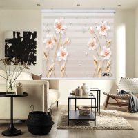 پرده زبرا زیو کد 3D1358 سایز 150x150 سانتی متر