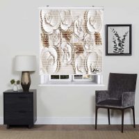 پرده زبرا زیو مدل سیلوئت 3D1443 سایز 150x150 سانتی متر