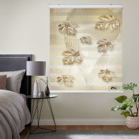 پرده زبرا زیو کد 3D1223 سایز 150x150 سانتی متر