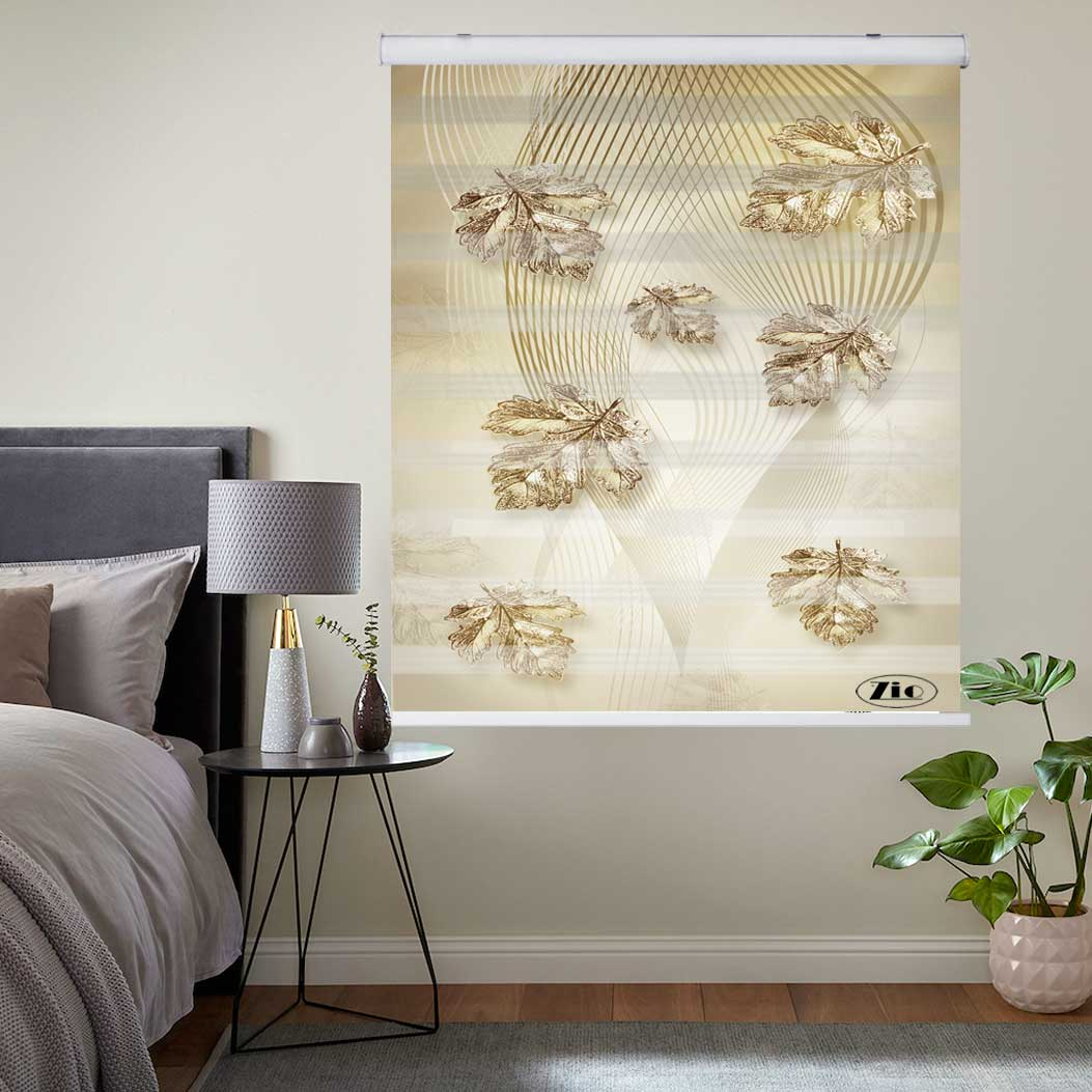 پرده زبرا زیو کد 3D1223 سایز 150x150 سانتی متر