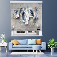 پرده زبرا زیو مدل 3D1073 سایز 150x150 سانتی متر