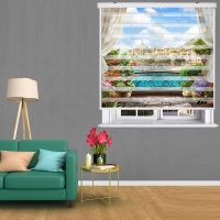 پرده زبرا زیو کد L5009 سایز 150X150 سانتی متر