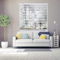 پرده زبرا زیو کد 3D1521 سایز 150X150 سانتی متر