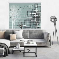 پرده زبرا زیو کد 3D1383 سایز 150x150 سانتی متر