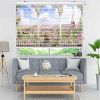 پرده زبرا زیو مدل L5043 سایز 200x200 سانتی متر