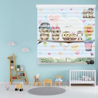 پرده زبرا زیو طرح K-3000 سایز 200x150 سانتی متر
