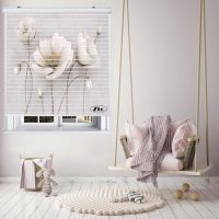 پرده زبرا زیو مدل سیلوئت 3D1353 سایز 150x150 سانتی متر