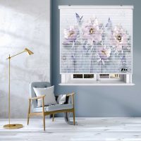 پرده زبرا زیو مدل سیلوئت 3D1347 سایز 150x150 سانتی متر