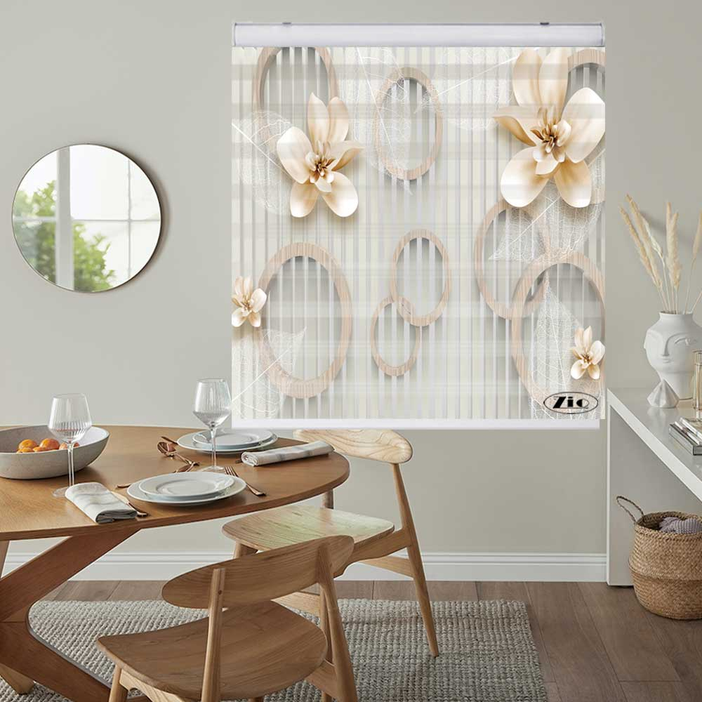 پرده زبرا زیو کد 3D1252 سایز 150x200 سانتی متر